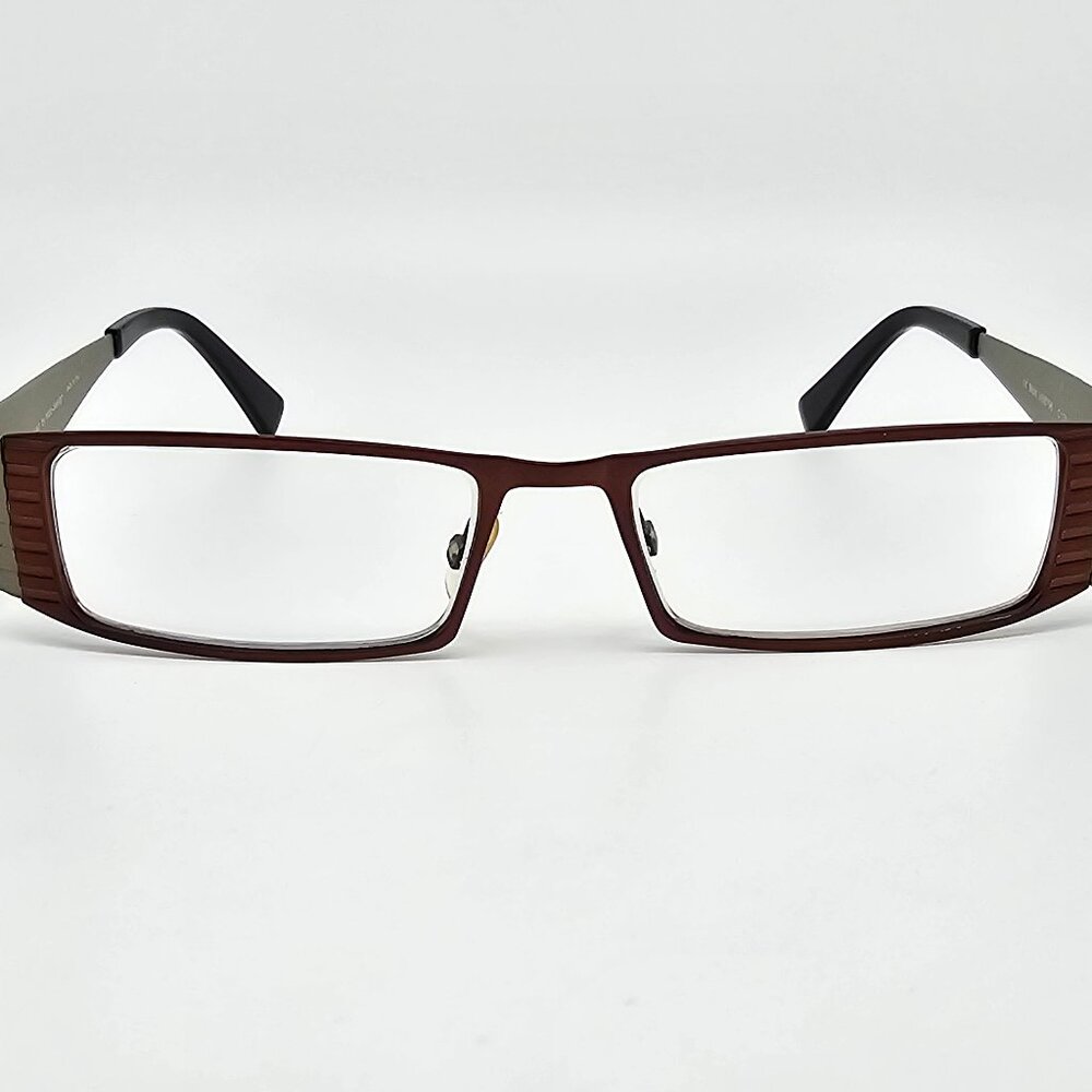 Vanni Mod. VK8796 C176 Bronze Grey Rectangular Eyeglasses Frame Italy 49-15-135 - Picture 2 of 12